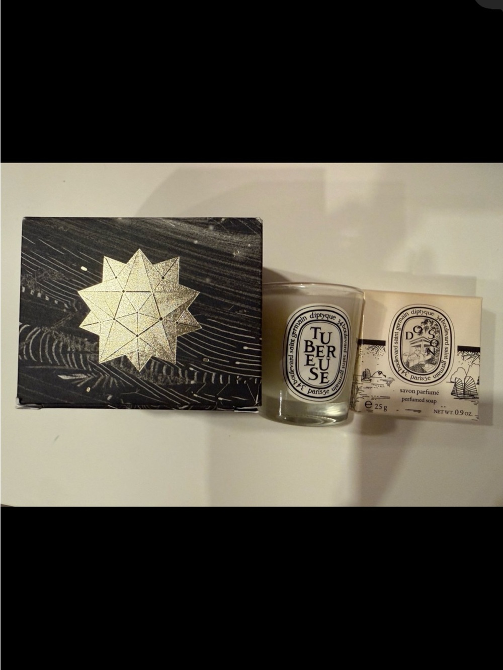 diptyque Tuberose Candle & Doson Soap Gift Set